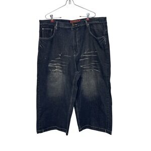 Roadblock Men's Shorts Vtg Y2K Baggy Hip Hop Streetwear Old School Denim Gray 40